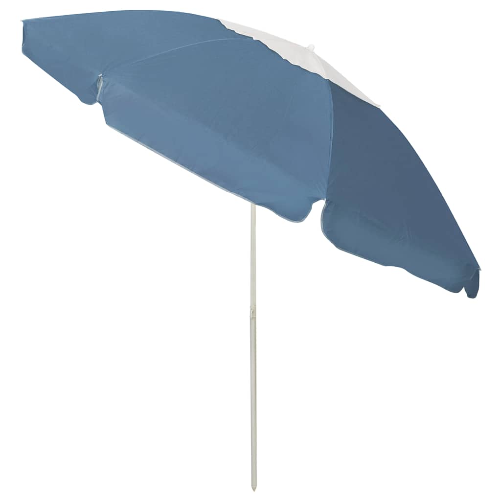 314712 vidaXL Beach Parasol Blue 240 cm