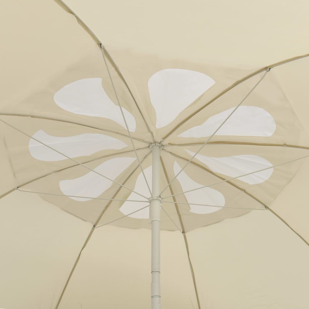 vidaXL Beach Parasol Sand Yellow 300 cm