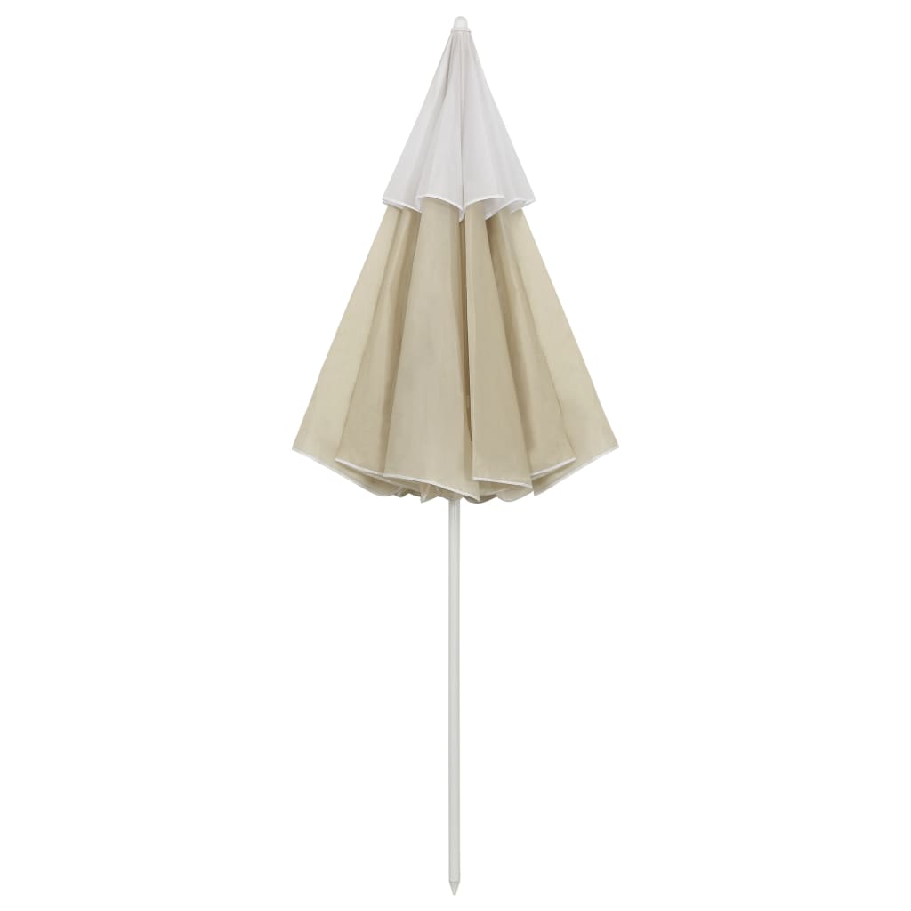 vidaXL Beach Parasol Sand Yellow 300 cm