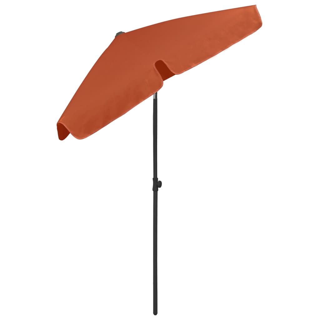 vidaXL Beach Parasol Terracotta 180x120 cm