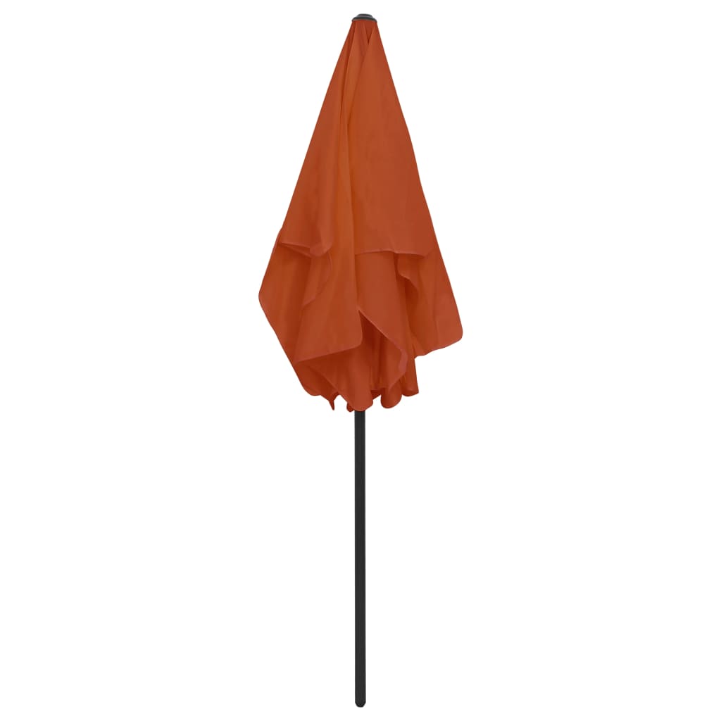 vidaXL Beach Parasol Terracotta 180x120 cm