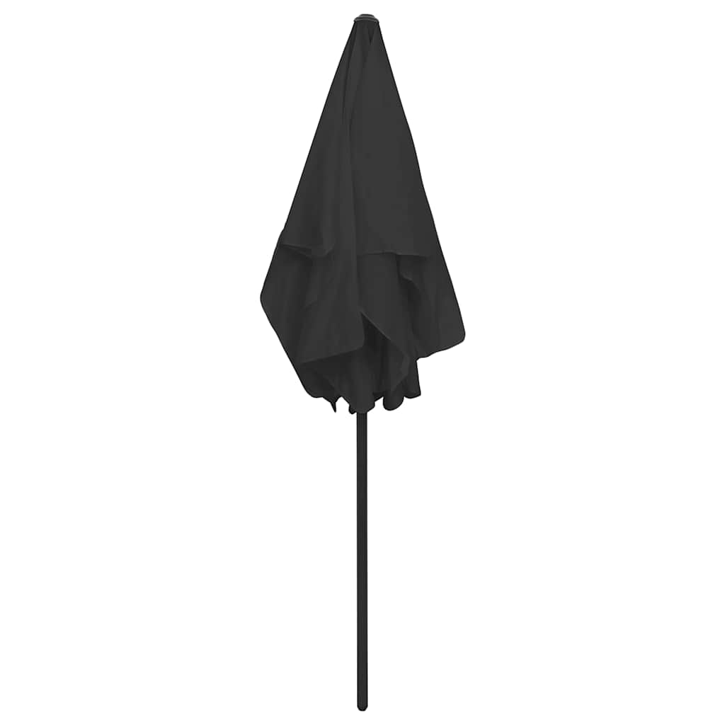 Beach Parasol | Black | Polyester | Medium | Tiltable | Beach Parasol