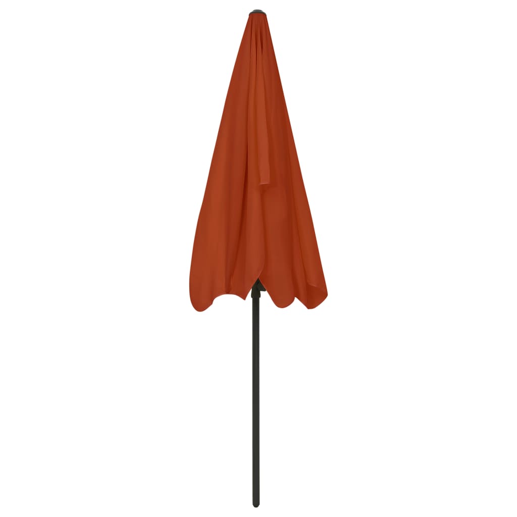 Beach Parasol | Terracotta | Polyester | Medium | Tiltable