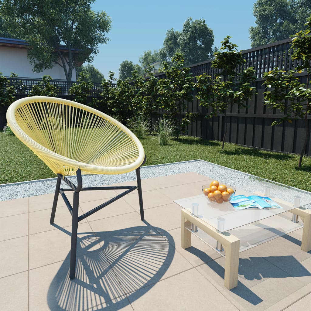 vidaXL Garden Acapulco Chair Poly Rattan Beige