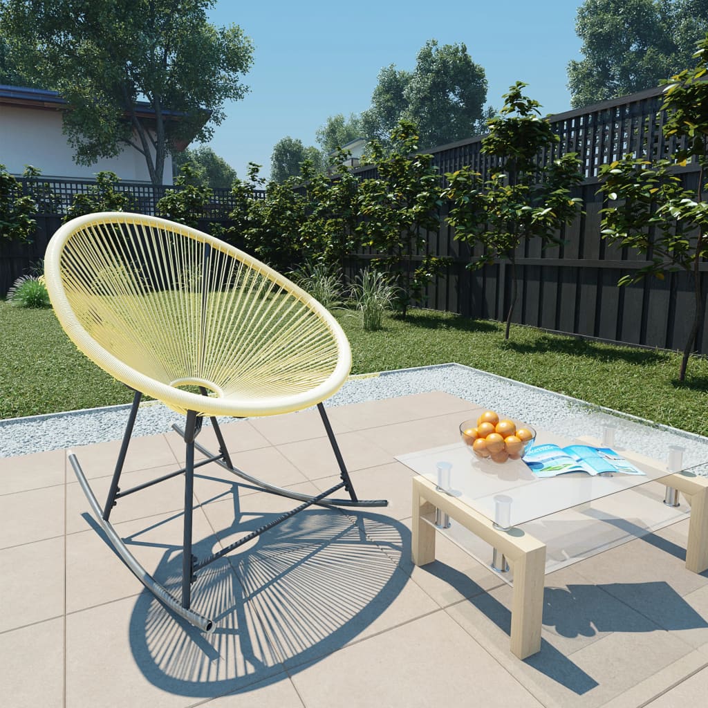 Acapulco Chair | Beige | Poly Rattan, Powder-Coated Steel | Standard