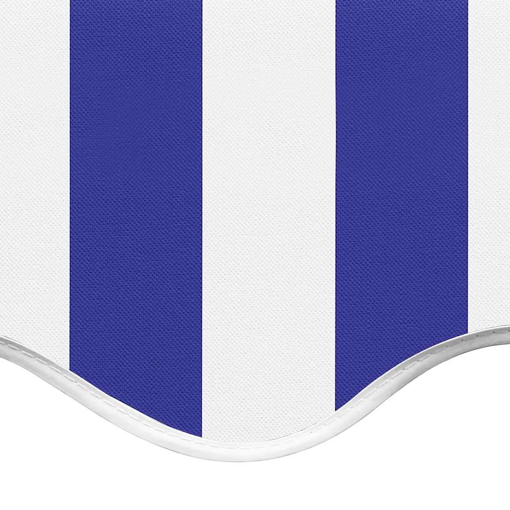 Awning Replacement Fabric Blue and White 450x350 cm Polyester