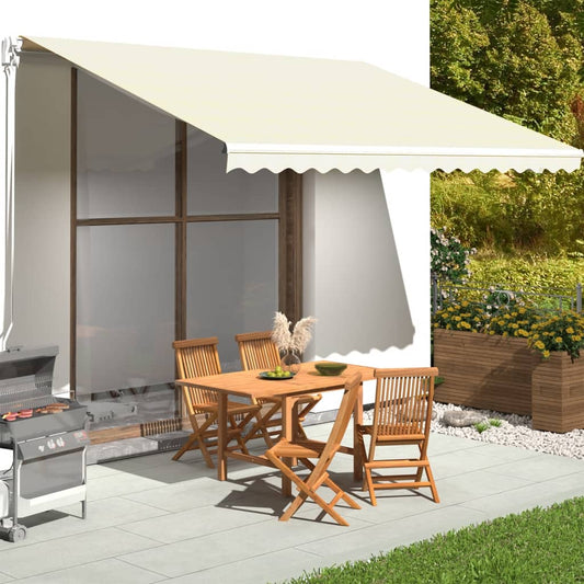 Awning Replacement Fabric Cream 4.5x3.5 m Polyester