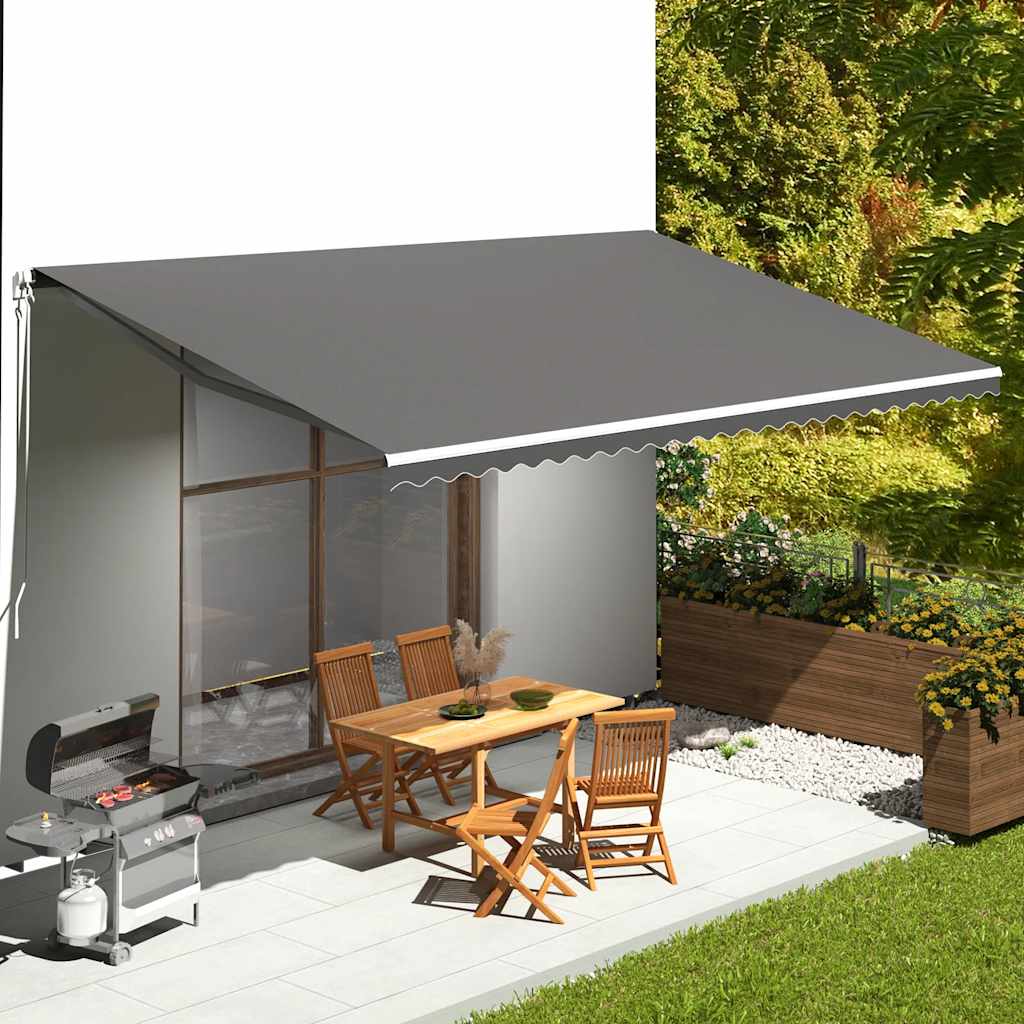 Awning Replacement Fabric Anthracite 600x350 cm Polyester