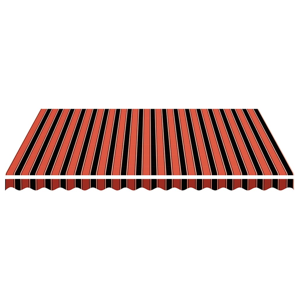 Awning Replacement Fabric Orange and Brown 450x350 cm Polyester