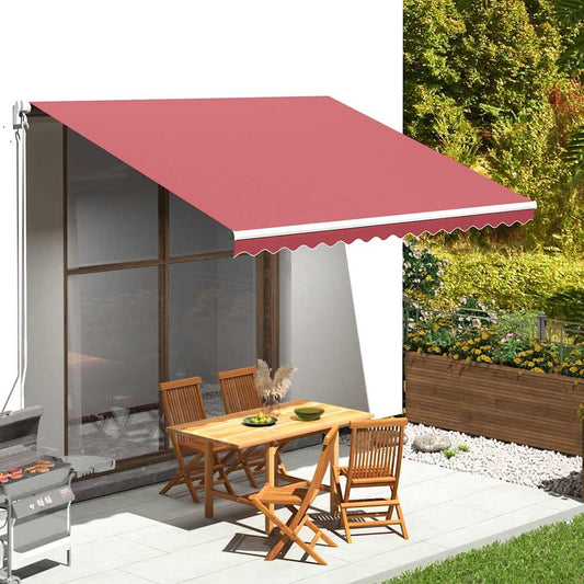 Awning Replacement Fabric Burgundy Red 4x3 m Polyester