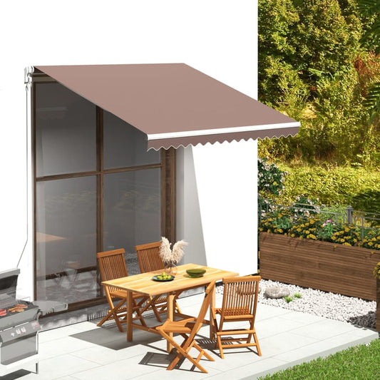 Awning Replacement Fabric Brown 3x2.5 m Polyester