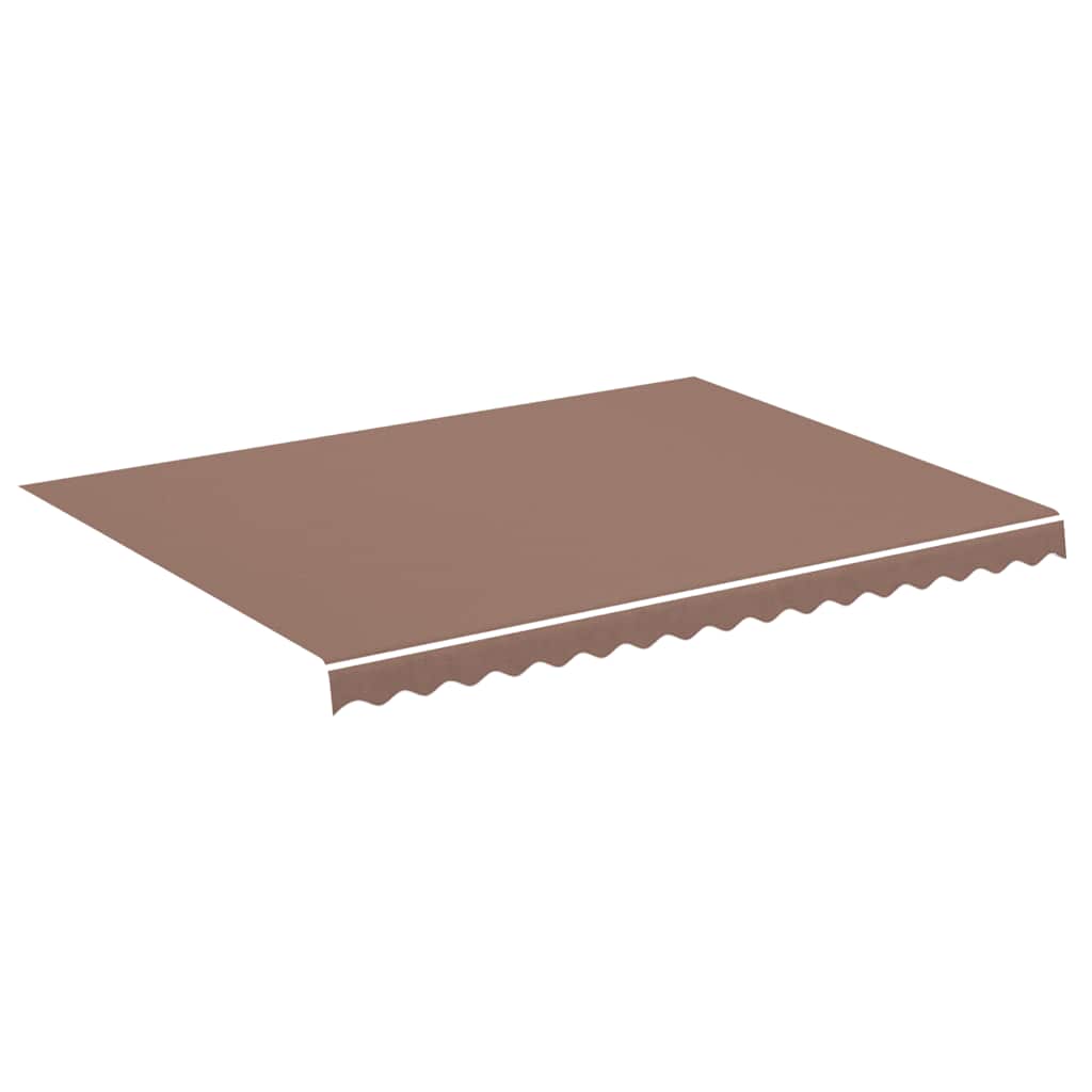 Awning Replacement Fabric Brown 400x300 cm Polyester