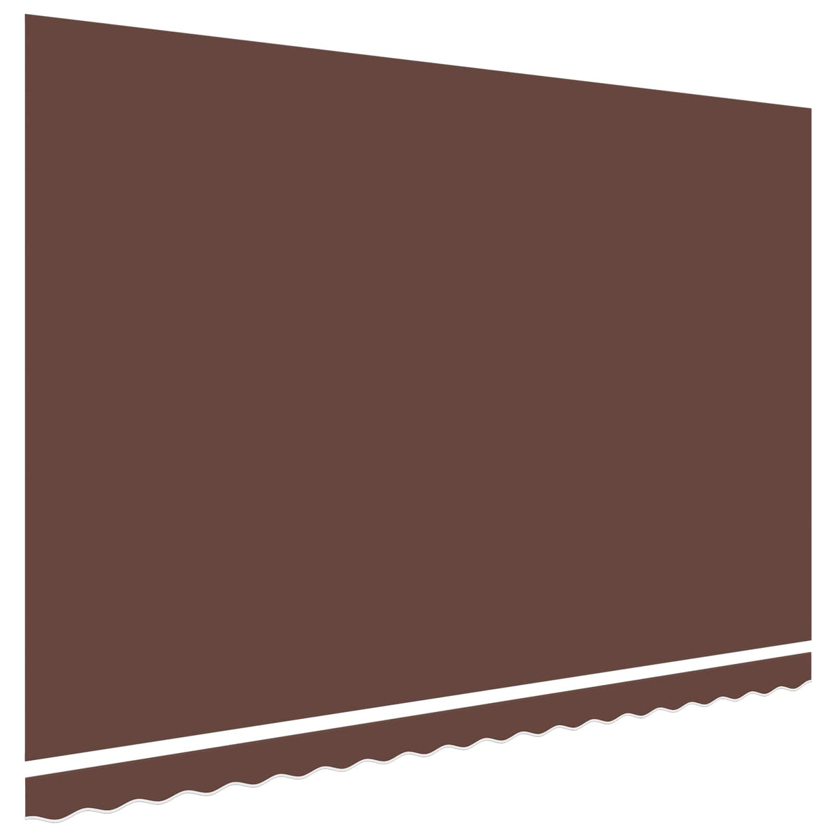 Awning Replacement Fabric Brown 400x300 cm Polyester