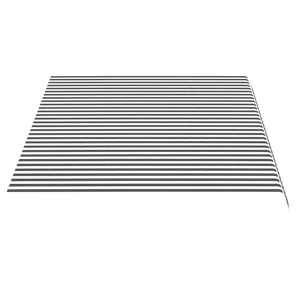 Awning Replacement Fabric Anthracite and White 450x300 cm