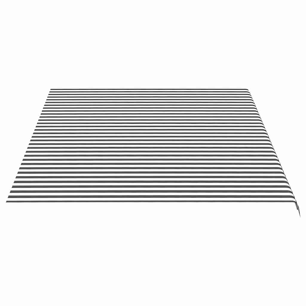 Awning Replacement Fabric Anthracite and White 500x350 cm