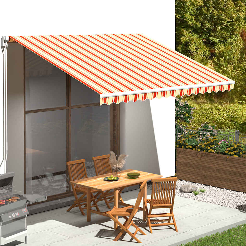 Awning Replacement Fabric Yellow and Orange 400x350cm Polyester