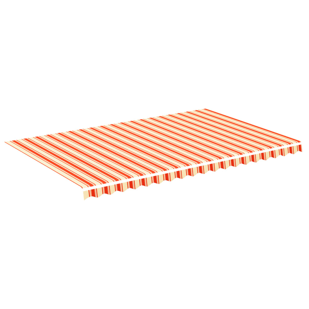 vidaXL Replacement Fabric for Awning Yellow and Orange 5x3 m