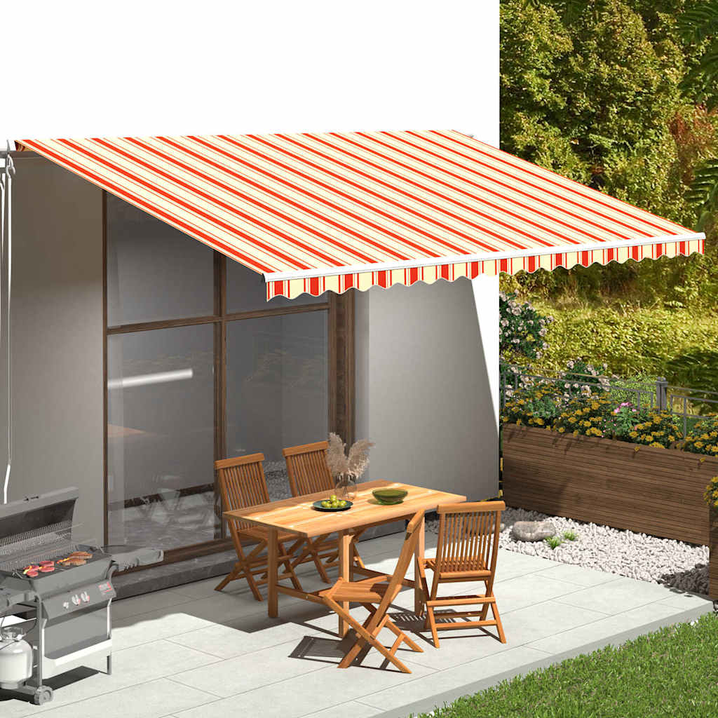 Awning Replacement Fabric Yellow and Orange 500x300cm Polyester
