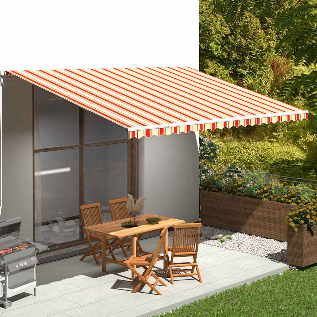 Awning Replacement Fabric Yellow and Orange 500x350cm Polyester