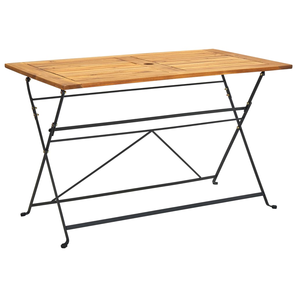 Folding Garden Table 120x70x74 cm Solid Acacia Wood