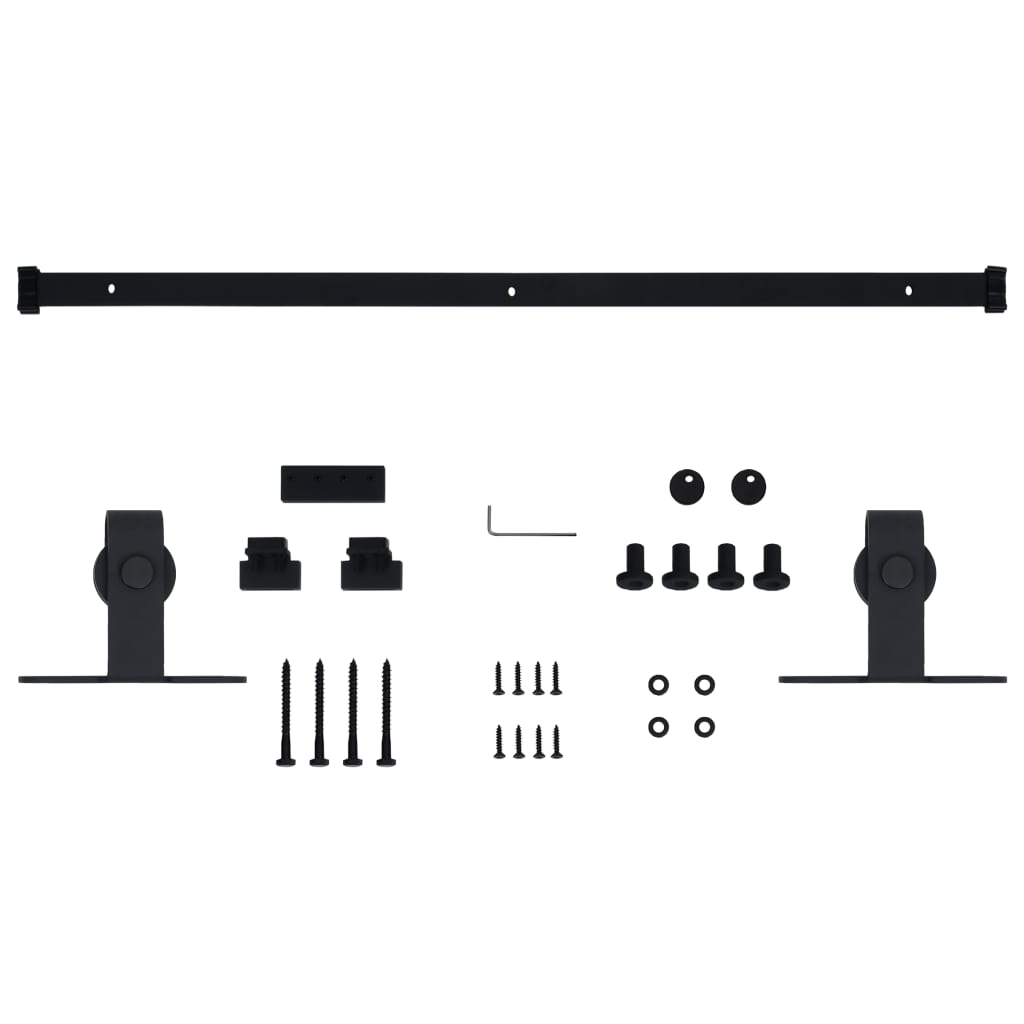 Mini Sliding Cabinet Door Kit Carbon Steel 122 cm