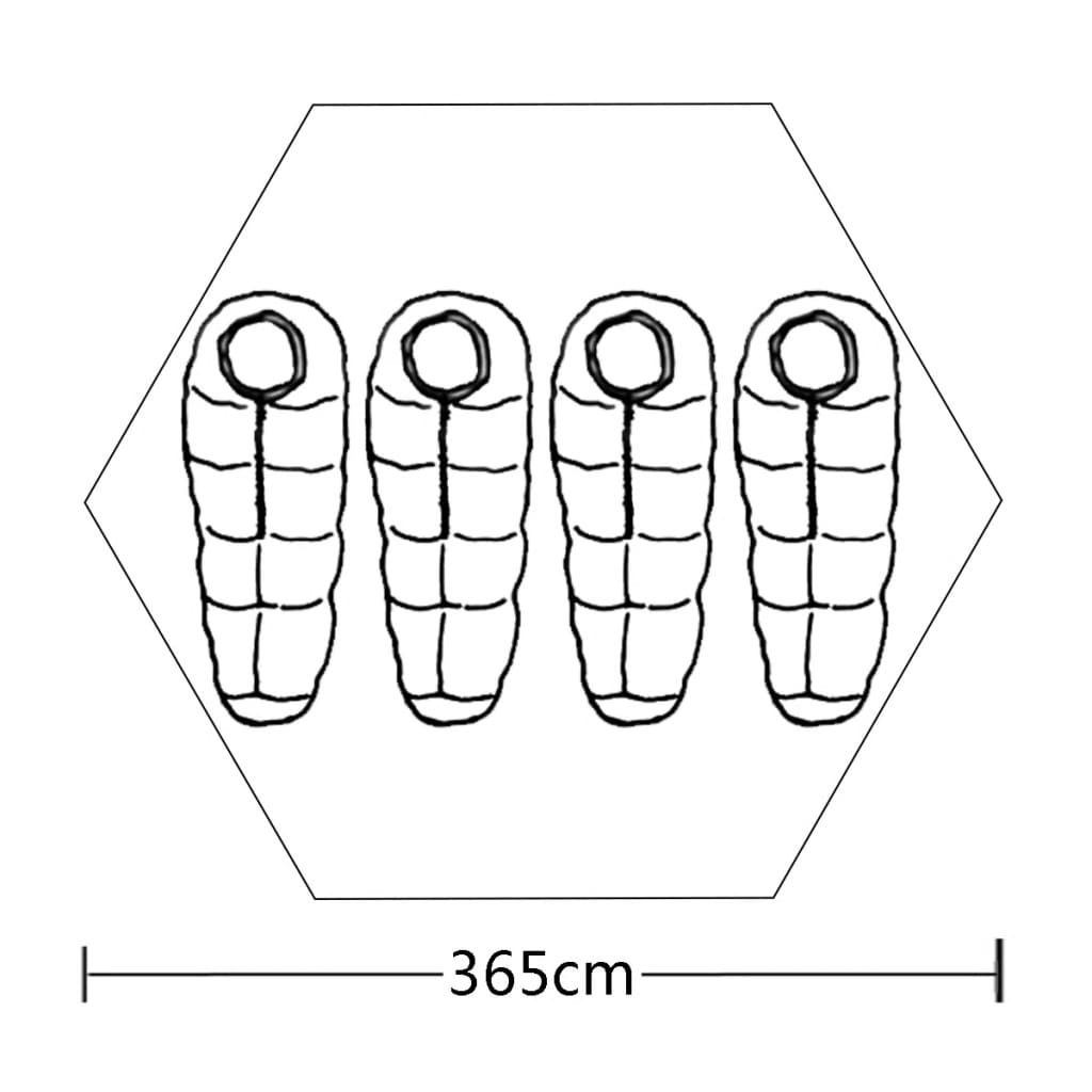 Tente 4 places Multicolore