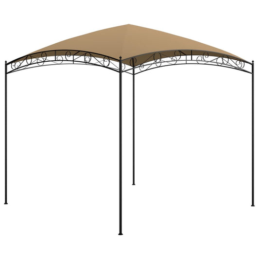 Gazebo | Taupe | Steel | 3x3x2.65 metres | Durable | Gazebo | Square