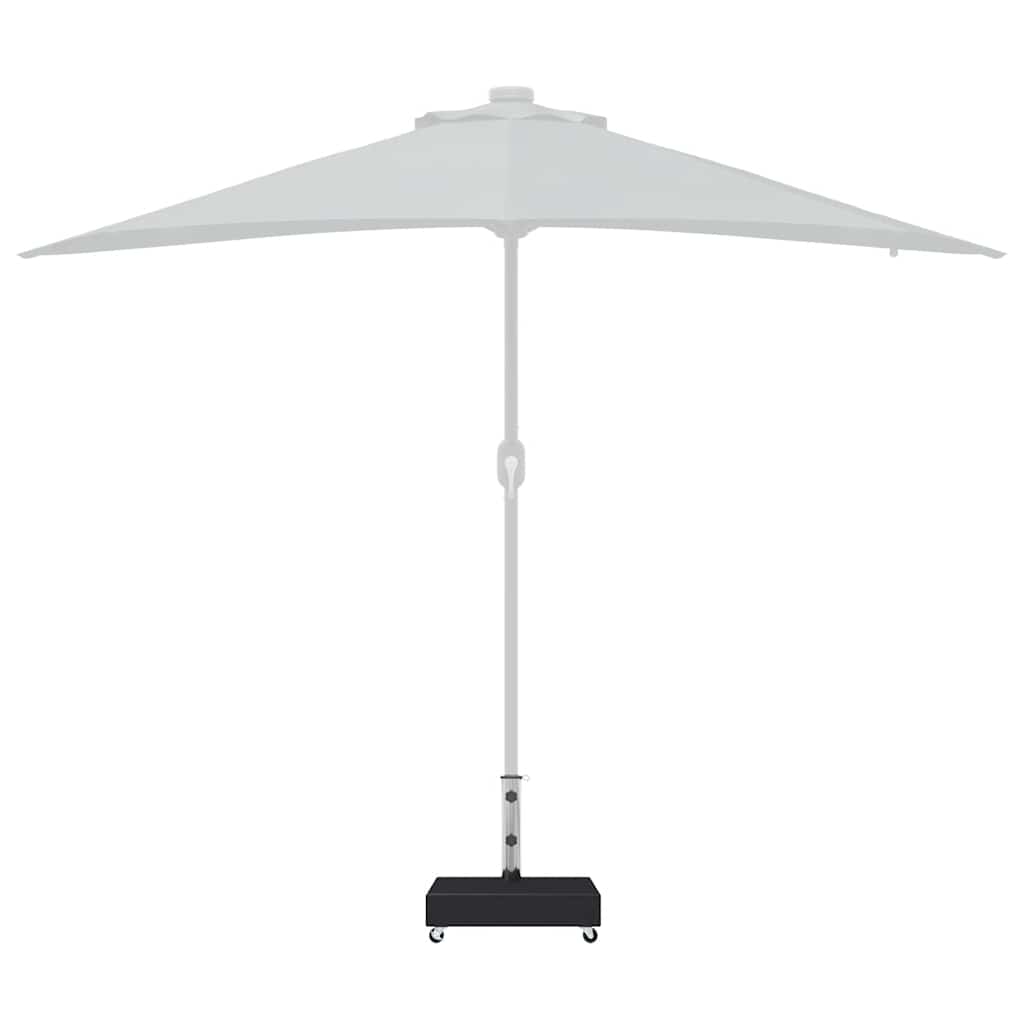 Umbrella Base | Black | Granite, Stainless Steel | Heavy Weight Endurance
