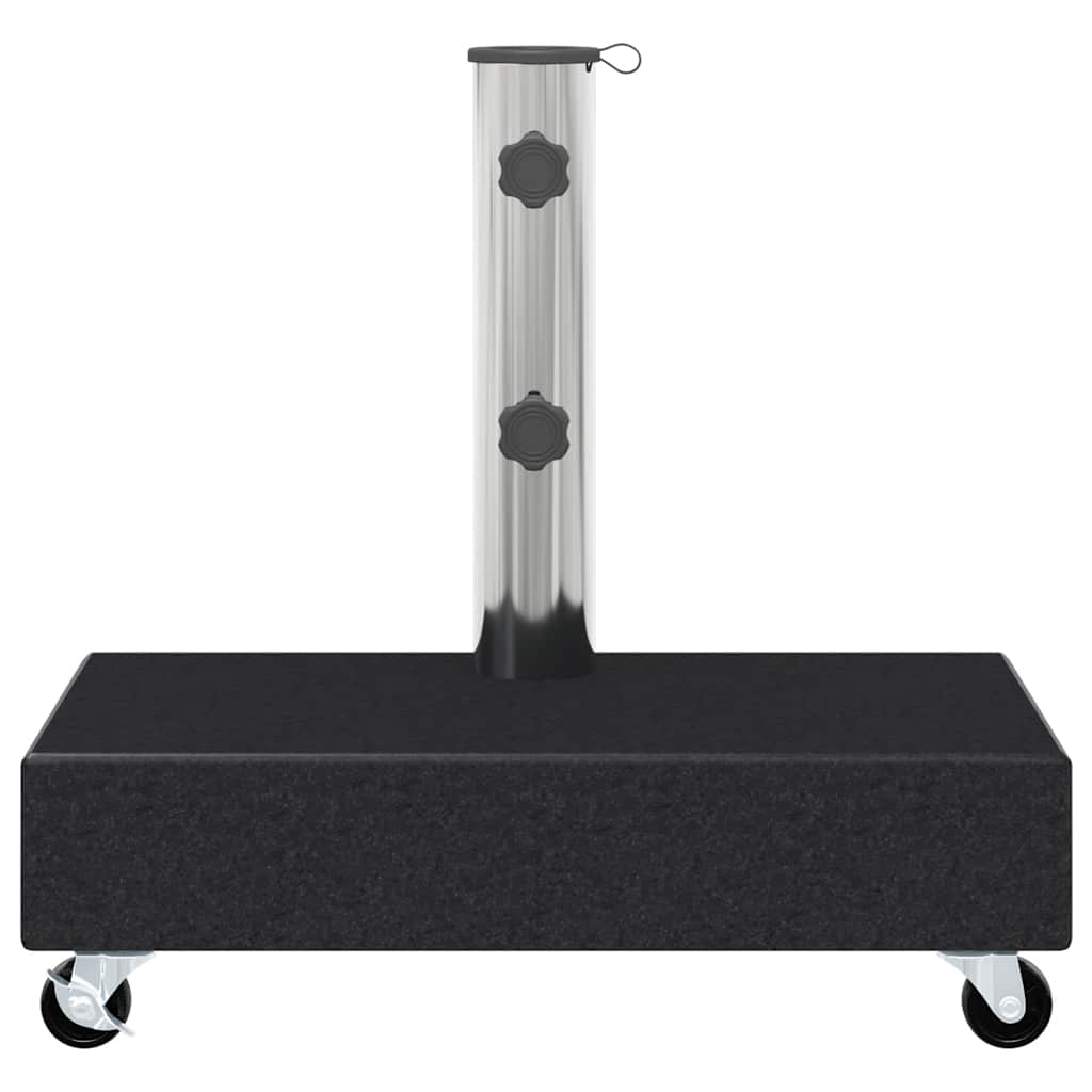 Umbrella Base | Black | Granite, Stainless Steel | Heavy Weight Endurance