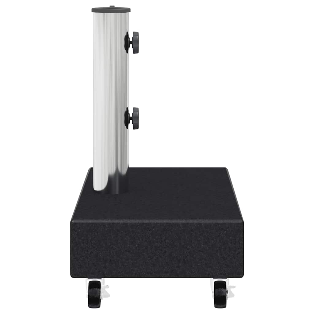 Umbrella Base | Black | Granite, Stainless Steel | Heavy Weight Endurance