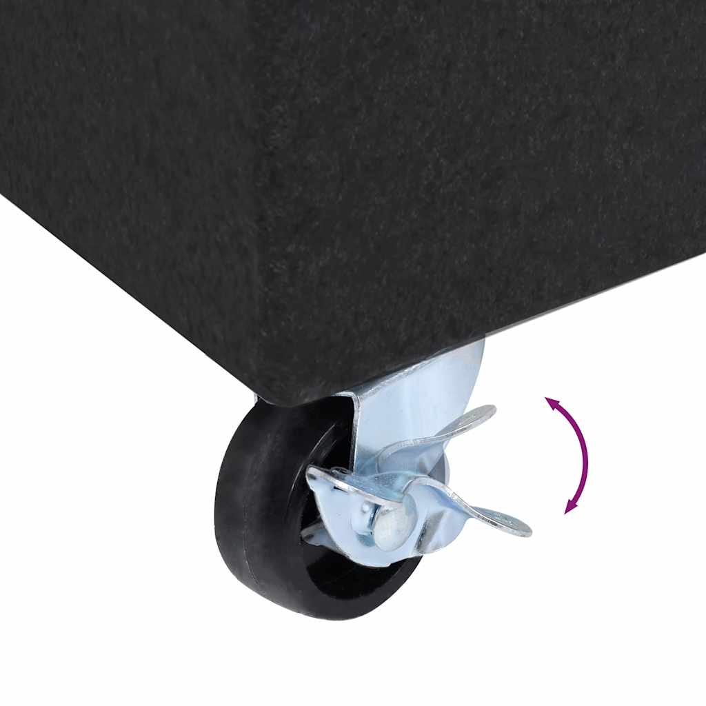 Umbrella Base | Black | Granite, Stainless Steel | Heavy Weight Endurance