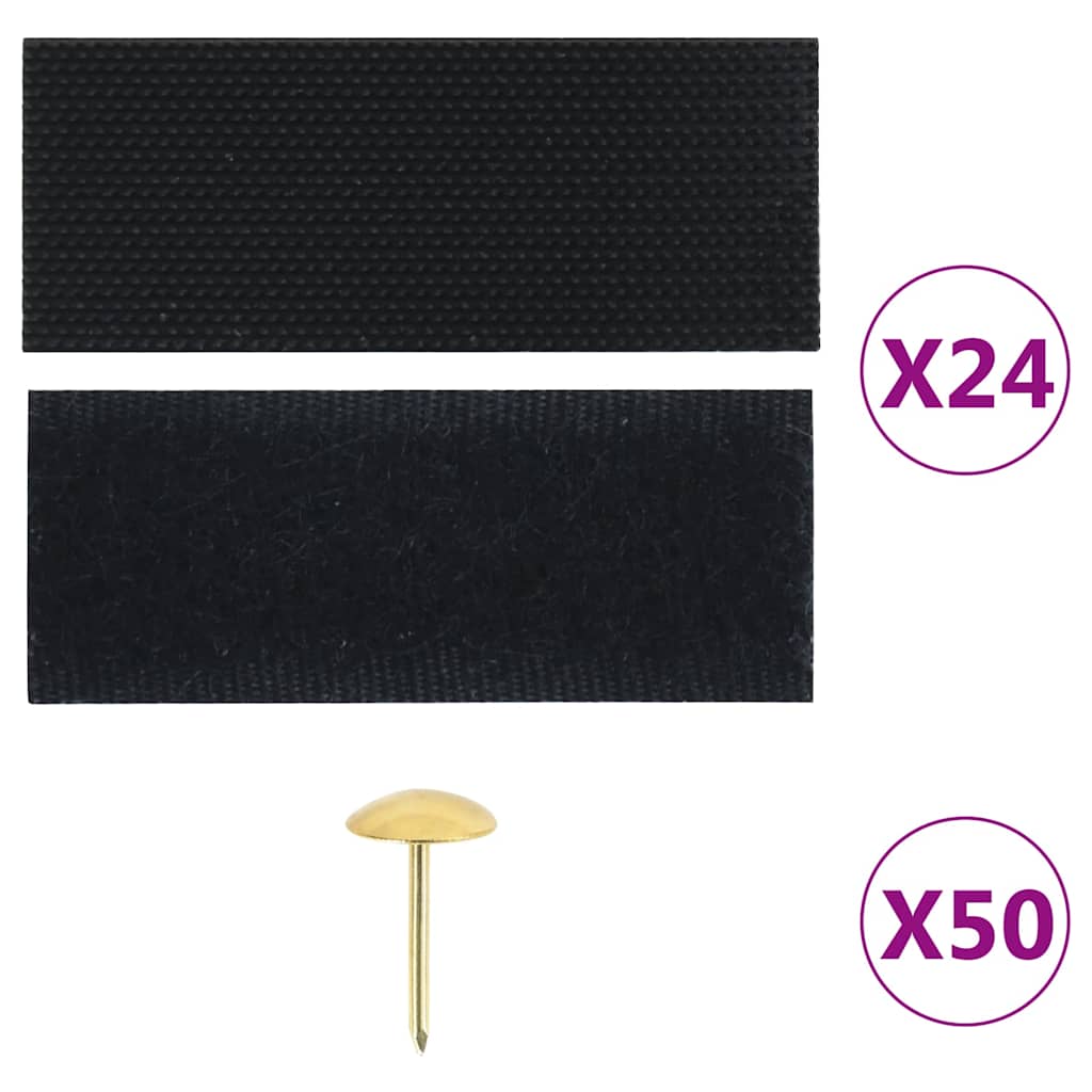 314687 vidaXL Insect Door Curtains 2 pcs with Magnet Blocks Black 220x100 cm