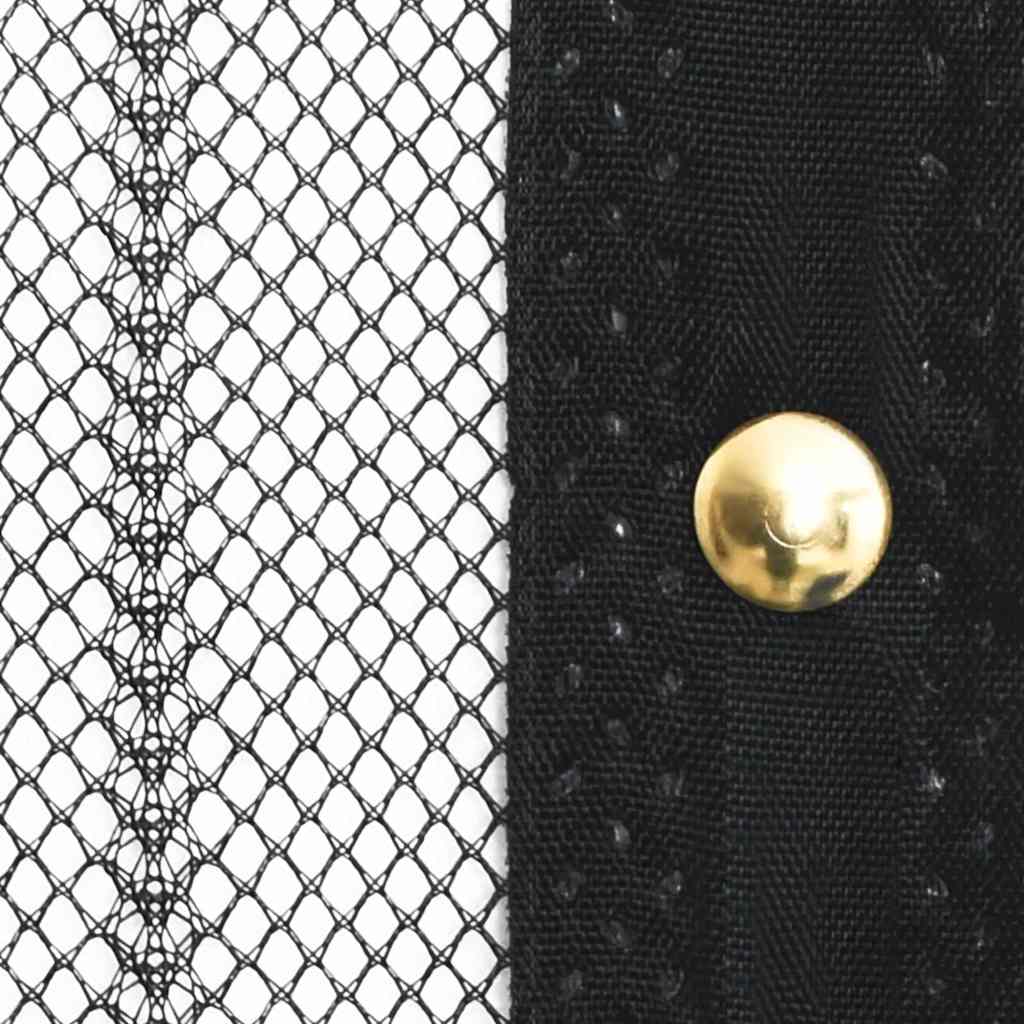 314687 vidaXL Insect Door Curtains 2 pcs with Magnet Blocks Black 220x100 cm