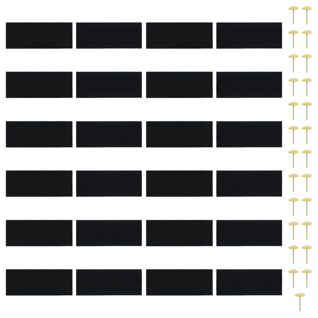Insect Door Curtains 2 pcs with Magnet Blocks Black 220x130 cm