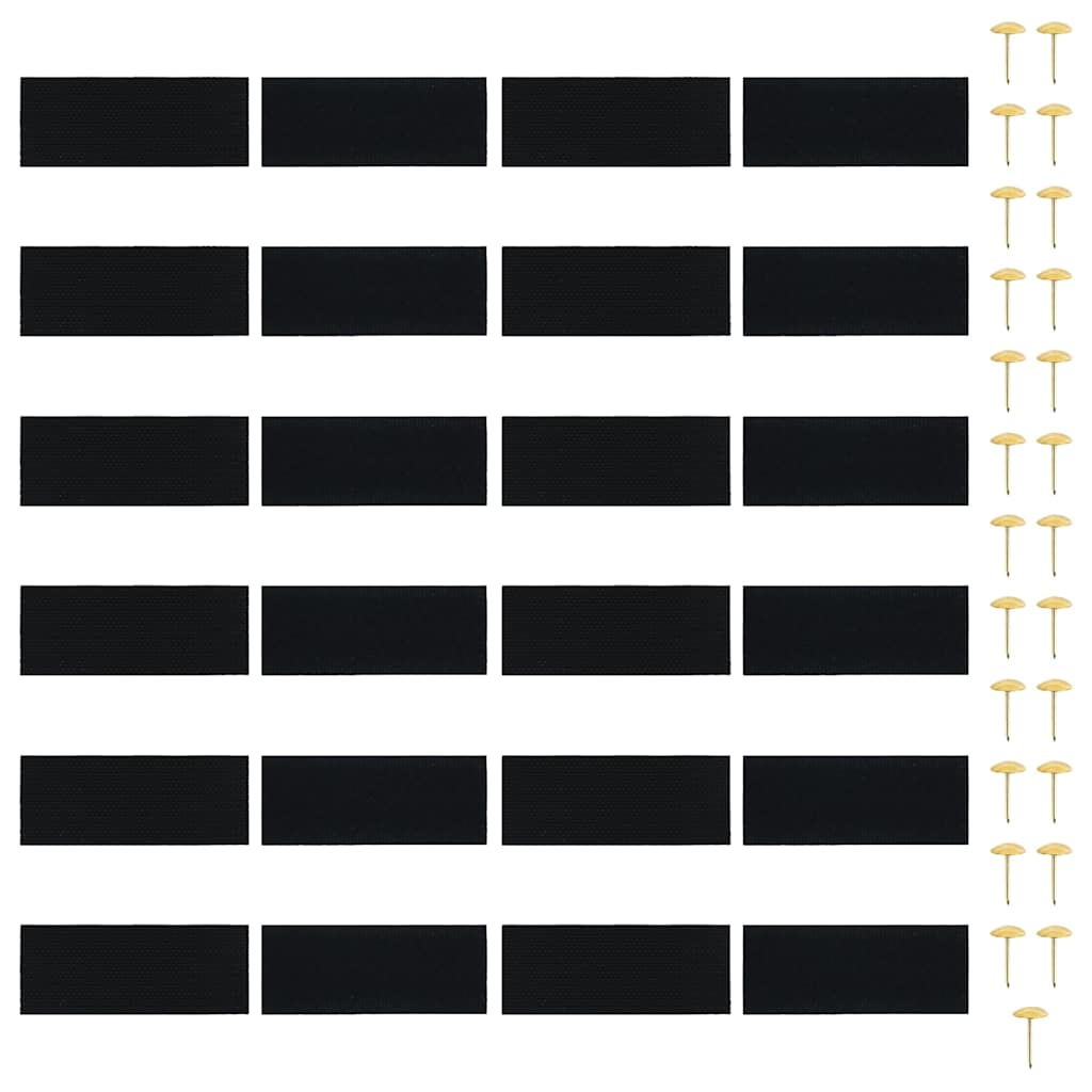 314690 vidaXL Insect Door Curtains 2 pcs with Magnet Blocks Black 230x160 cm