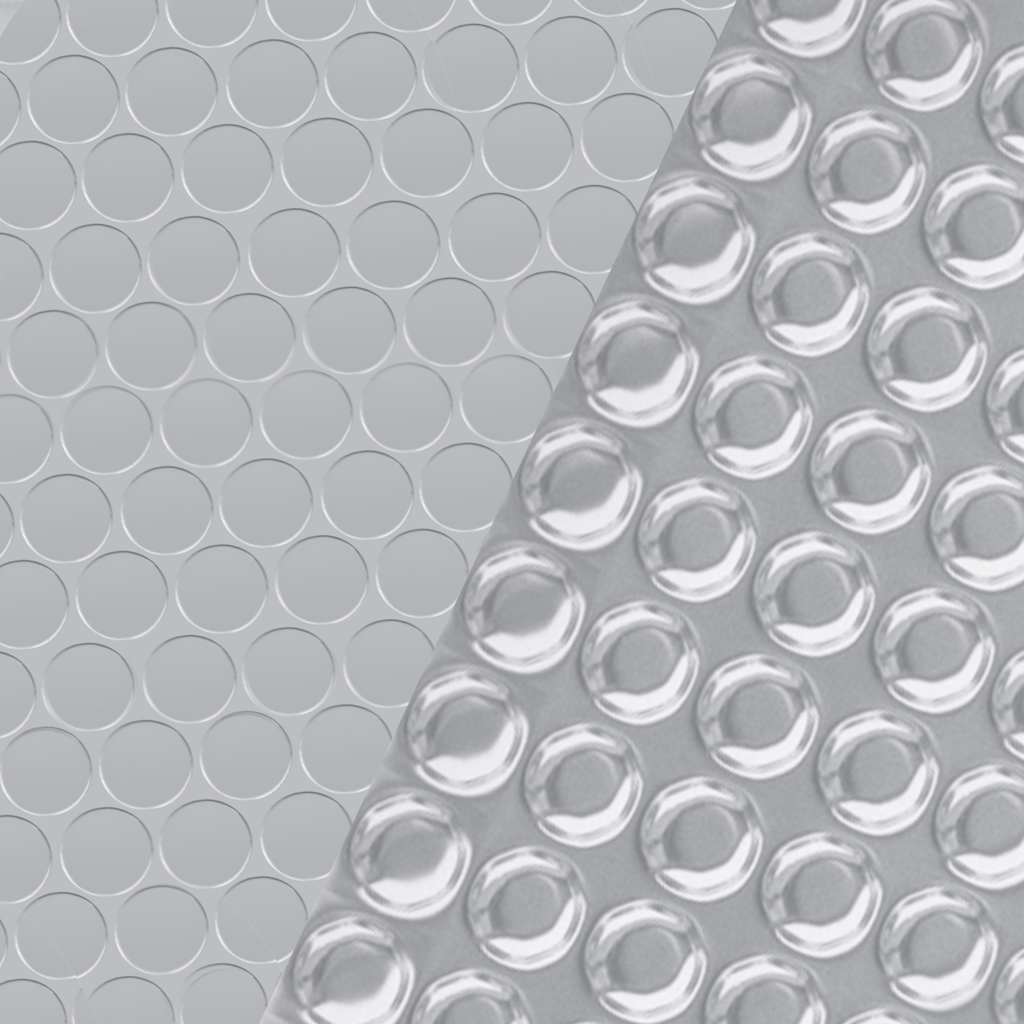 93088 vidaXL Pool Cover Silver 455 cm PE