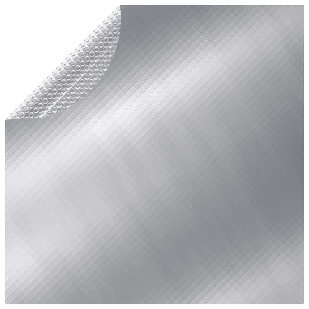 93089 vidaXL Pool Cover Silver 488 cm PE