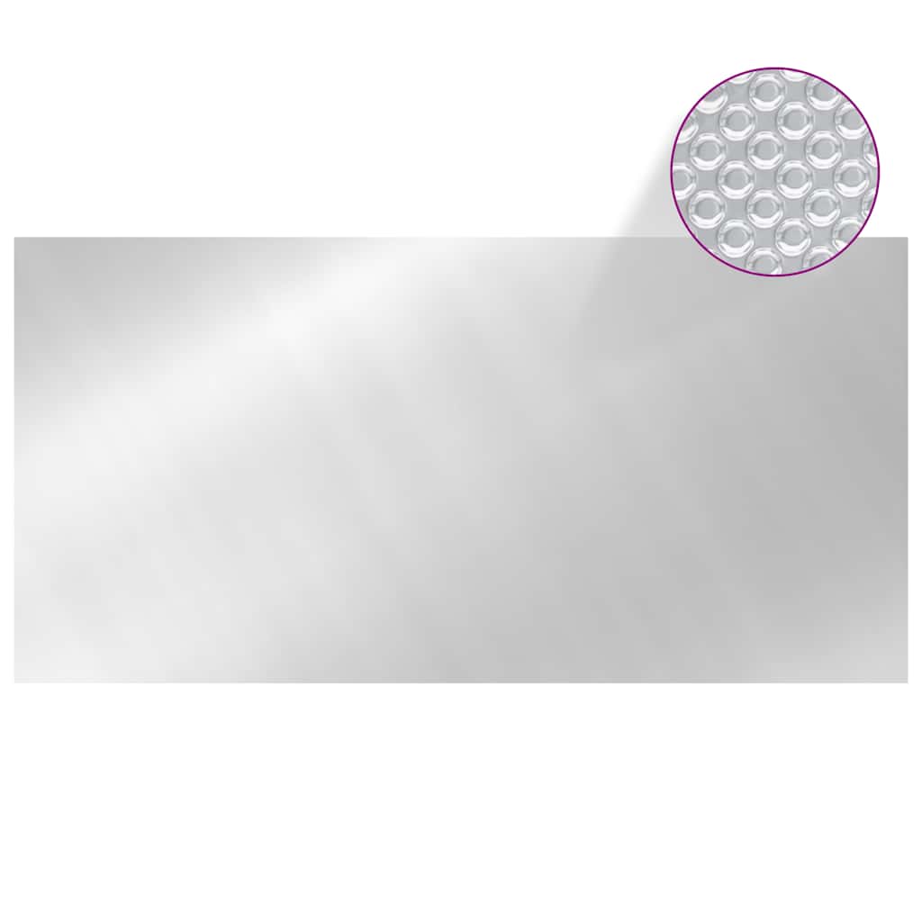 93095 vidaXL Pool Cover Silver 549x274 cm PE