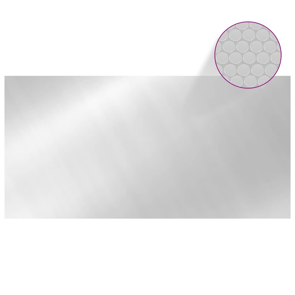 93095 vidaXL Pool Cover Silver 549x274 cm PE