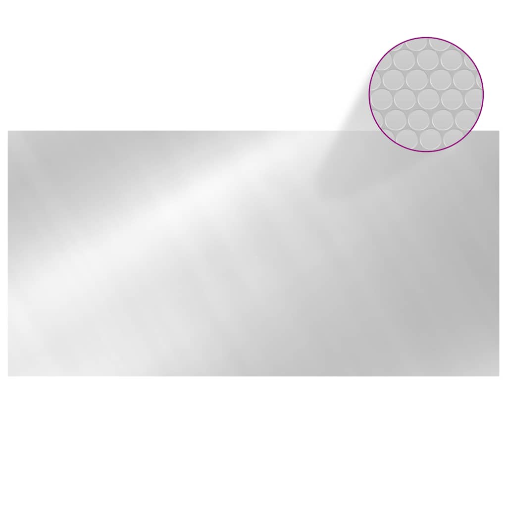 93100 vidaXL Pool Cover Silver 975x488 cm PE