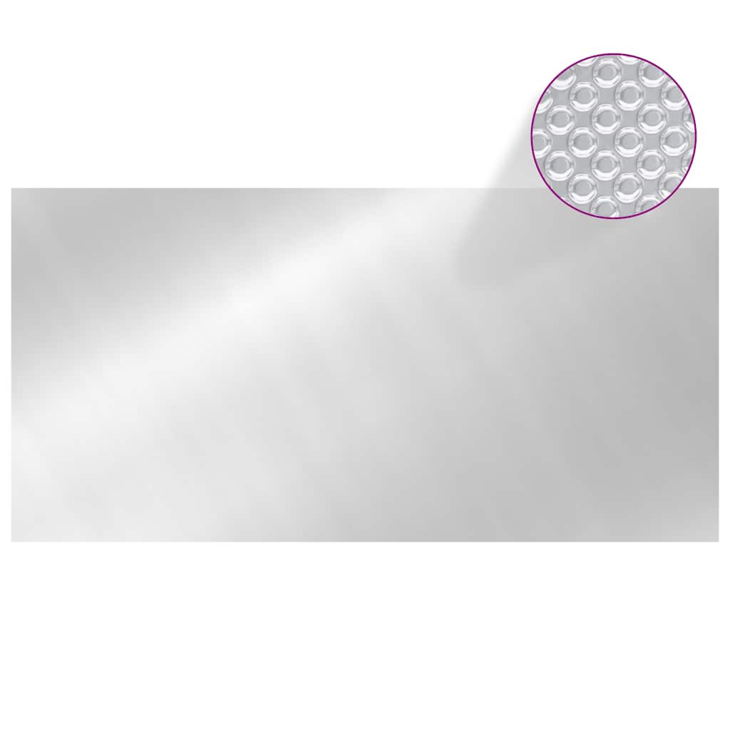 93100 vidaXL Pool Cover Silver 975x488 cm PE