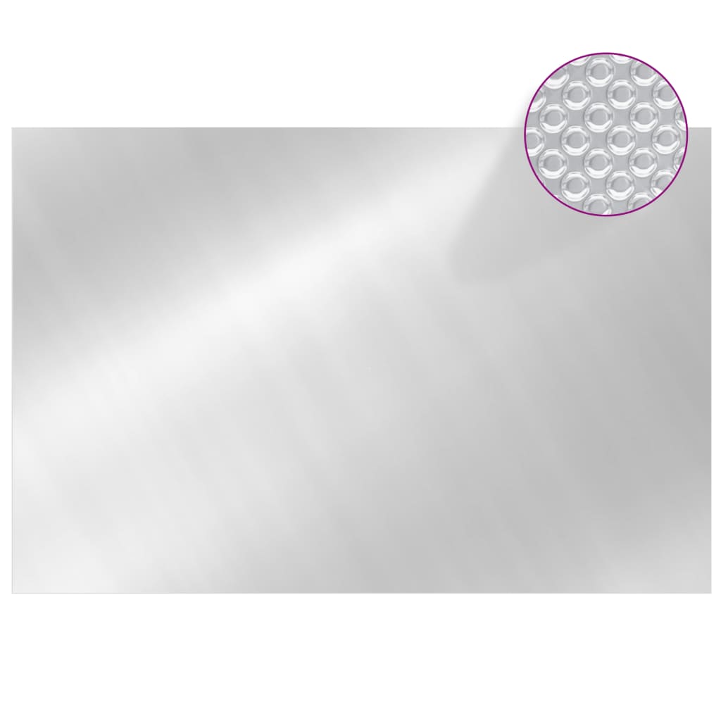 Rectangular Pool Cover 600x400 cm PE Silver