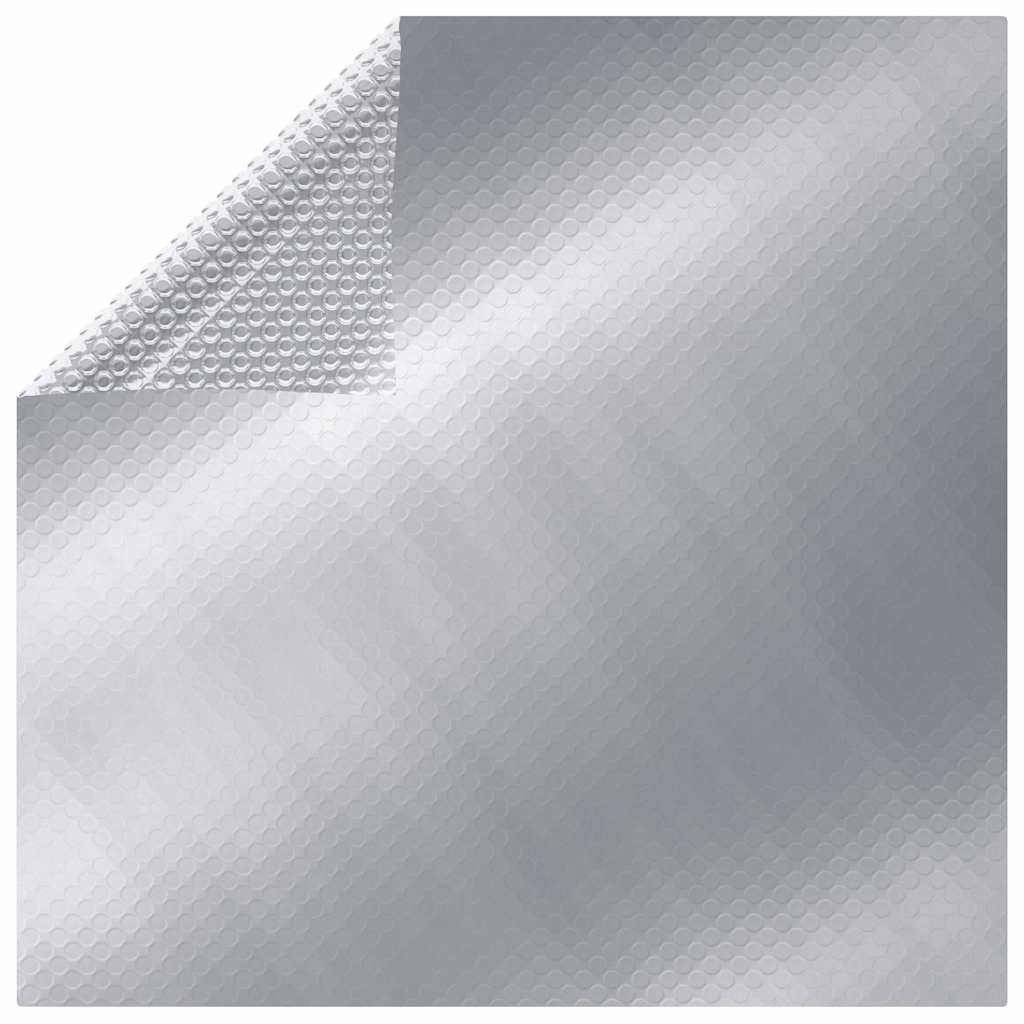 93104 vidaXL Rectangular Pool Cover 1000x600 cm PE Silver