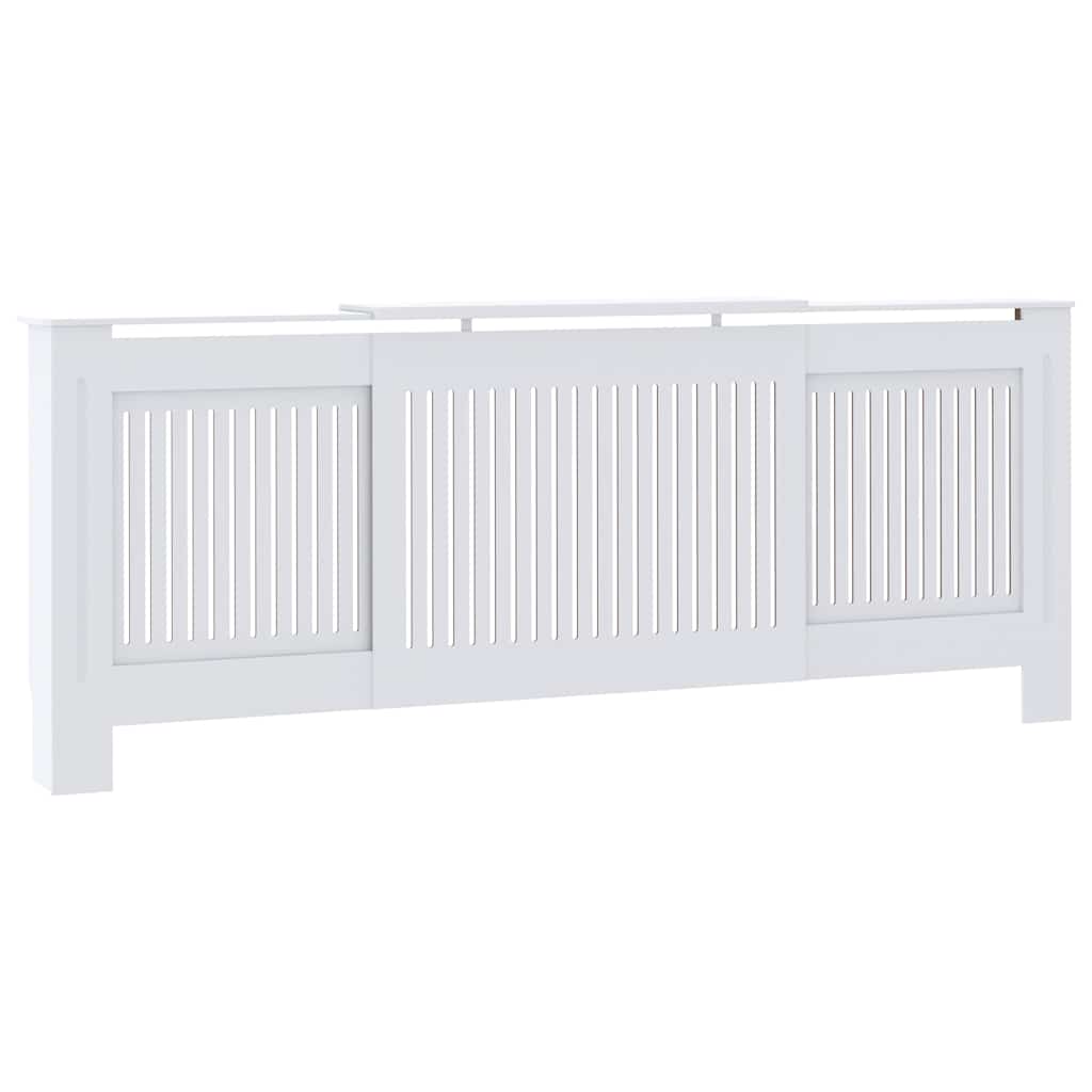 Engineered Wood Radiator Cover White 205 cm