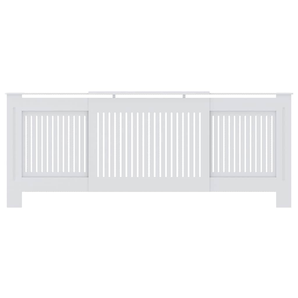 Engineered Wood Radiator Cover White 205 cm