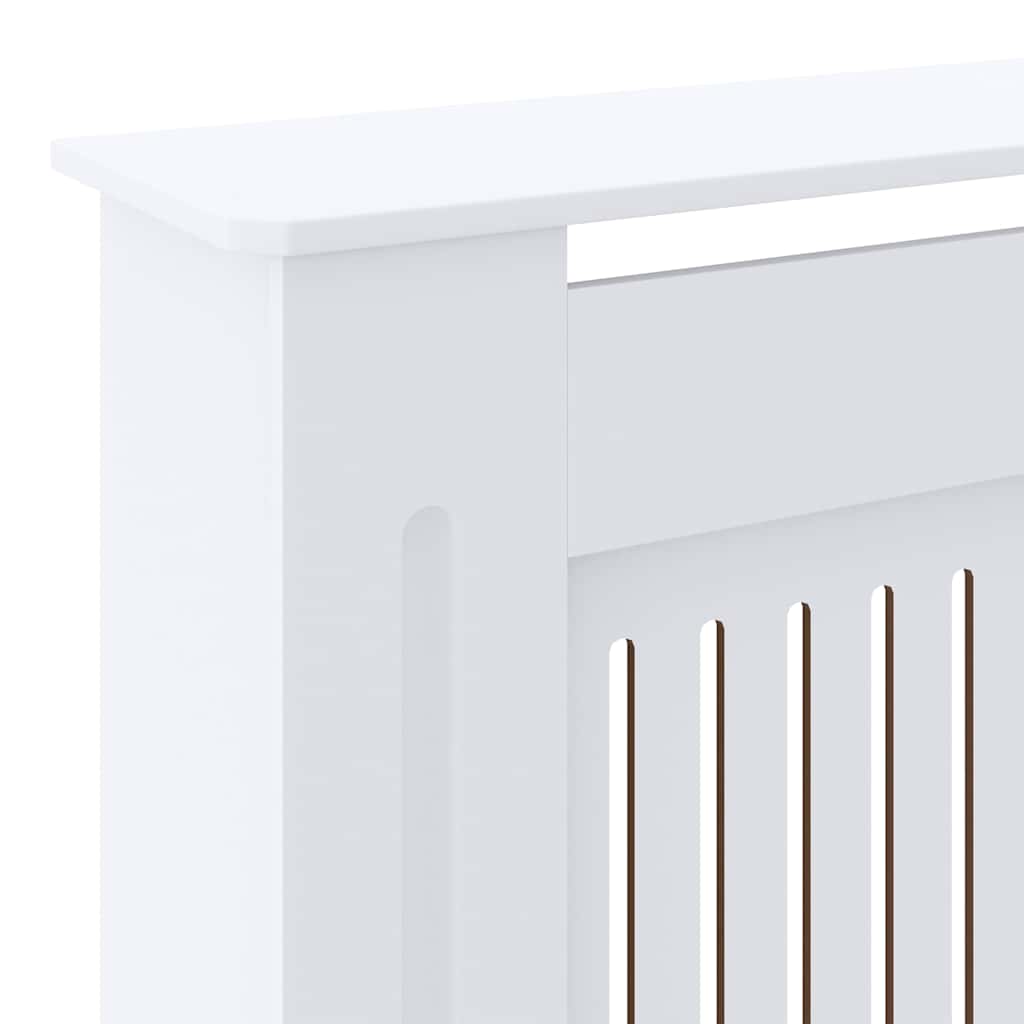 Engineered Wood Radiator Cover White 205 cm