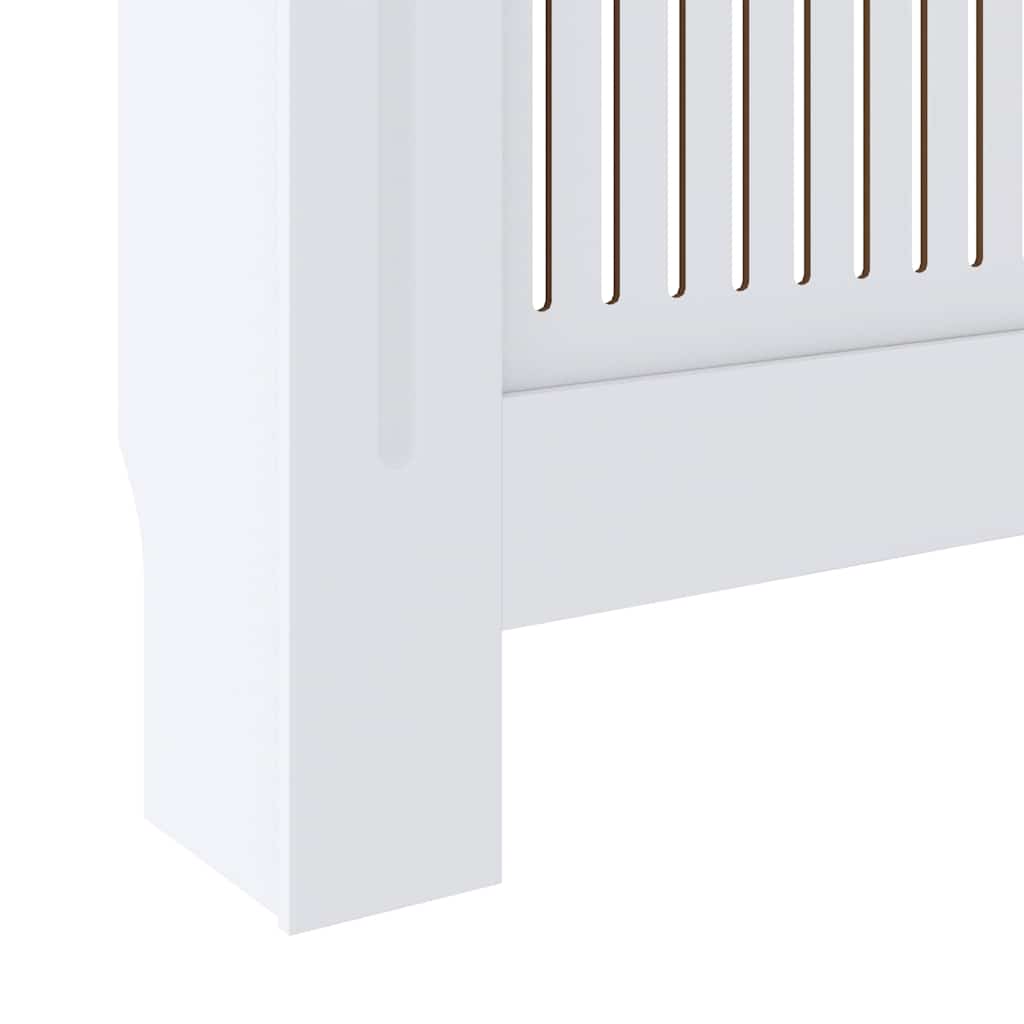 Engineered Wood Radiator Cover White 205 cm