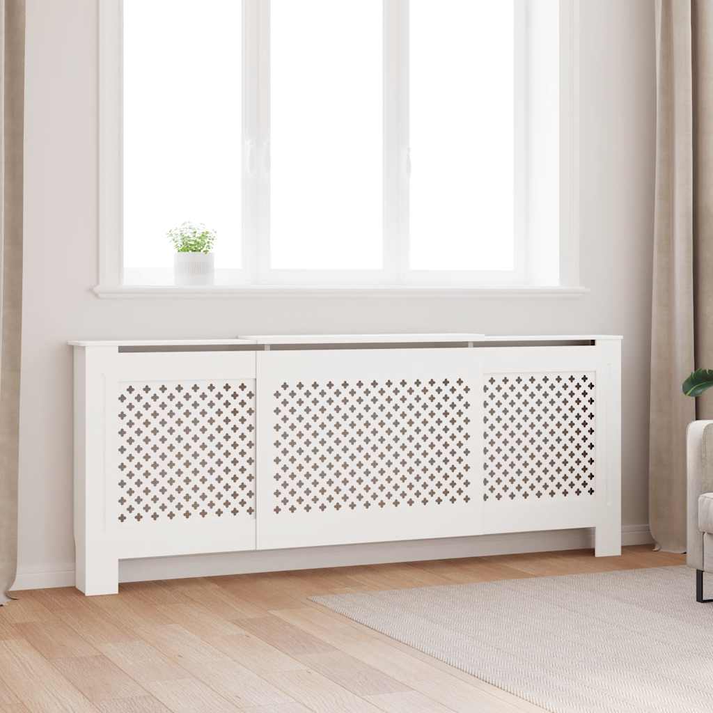 MDF Radiator Cover White 205 cm