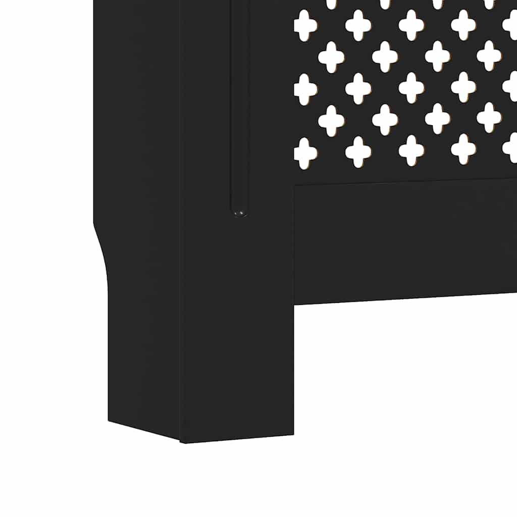 MDF Radiator Cover Black 205 cm