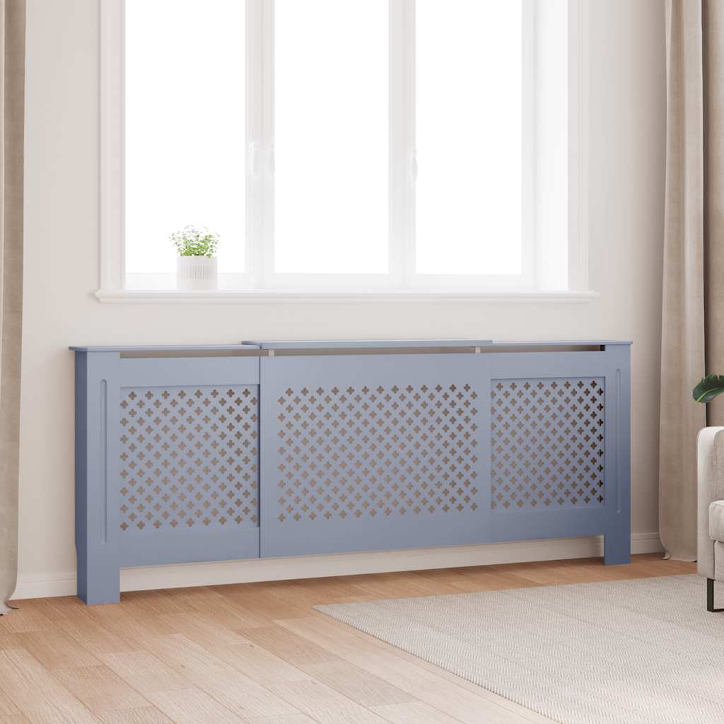 MDF Radiator Cover Grey 205 cm